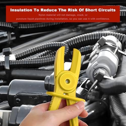 6 PCS Hose Clamp Pliers, 3 Size Plastic Hose Pinch Clamp Tools - Product Imagery