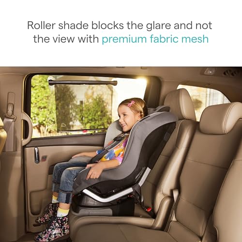 Munchkin Brica Sun Safety Car Window Shade with Heat Alert, - Product Imagery