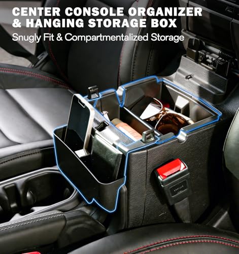 Cyfie 4PCS Center Console Organizer for 2026 2025 2024 Jeep - Product Imagery