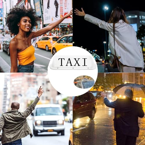 Taxi Sign Cab Top Light Roof Driver with USB Rechargeable - Product Imagery