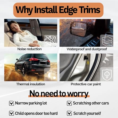 Car Door Edge Guards, 16.4Ft(5m) Car Accessories Door Protector - Product Imagery