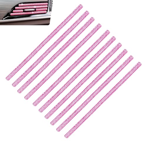 10PCS Bling Car Air Vent Trim, Universal Rhinestone Car Vent - Product Imagery