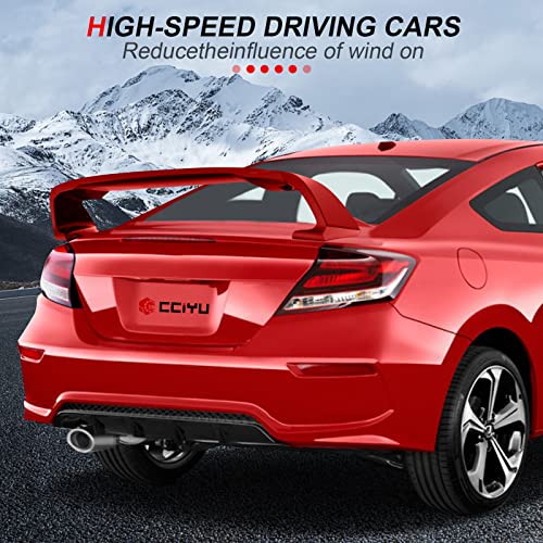 cciyu Rear Spoiler for Honda for Civic 2012-2015 - Product Imagery
