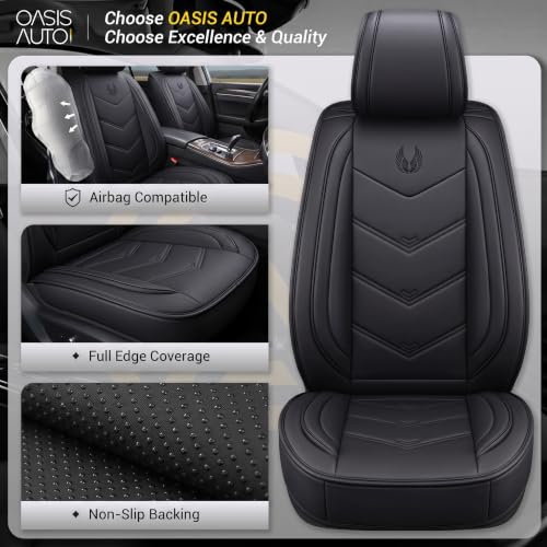 Seat Covers Full Set, Black Seat Covers for Cars 5 Seats, Car - Product Imagery