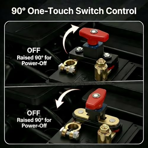 2026 New Car Battery Power Cut-Off Switch Breaker, Adjustable - Product Imagery