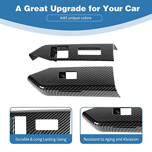 for Mustang Carbon Fiber Window Lift Switch Button Panel Cover - Product Imagery