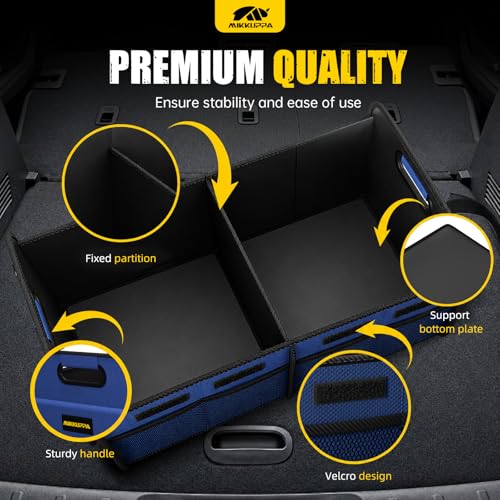 MIKKUPPA Car Trunk Organizer - 70L Collapsible SUV Trunk - Product Imagery