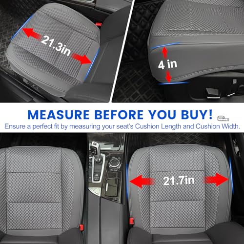 2 Pack Gray Ventilated Bottom Car Seat Cover - Product Imagery