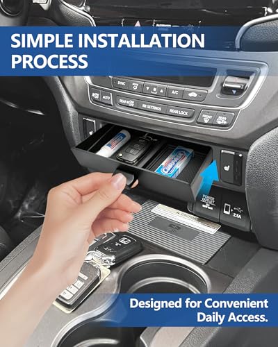 Center Console Organizer for Honda Ridgeline 2017-2026/ Pilot - Product Imagery