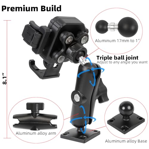 Universal Phone Mount Holder for Car, Truck, Boat - Vibration - Product Imagery