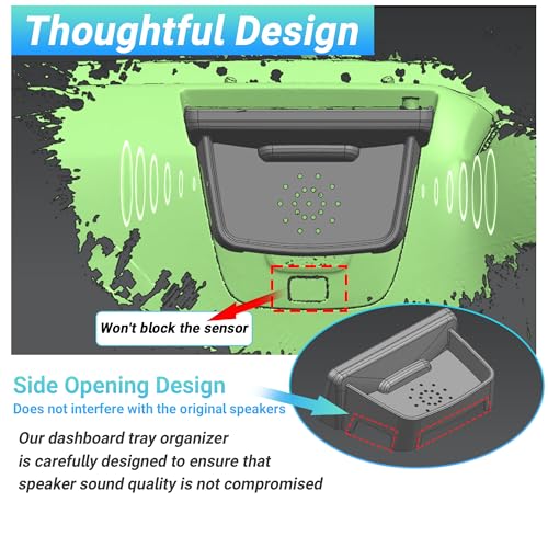 Dashboard Tray for 2022-2026 Honda Civic 7/9-Inch Screen - Product Imagery