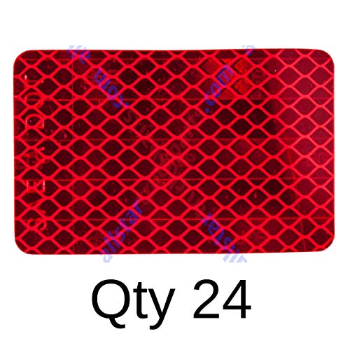 All Star Truck Parts Amber/Red 2x3 Rectangle High Visibility - Product Imagery