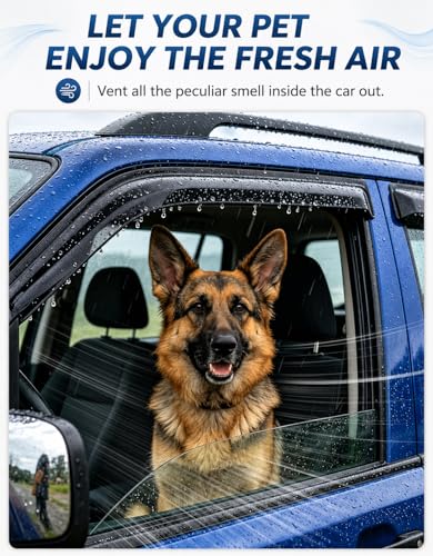 Smoked Out-Channel Window Vent Guard Rain Visors for 2006-2011 - Product Imagery
