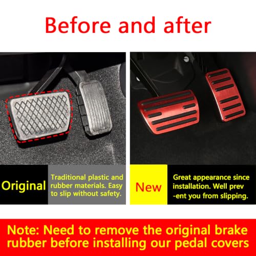 Gas Accelerator Brake Pedal Cover Compatible for Honda Civic - Product Imagery