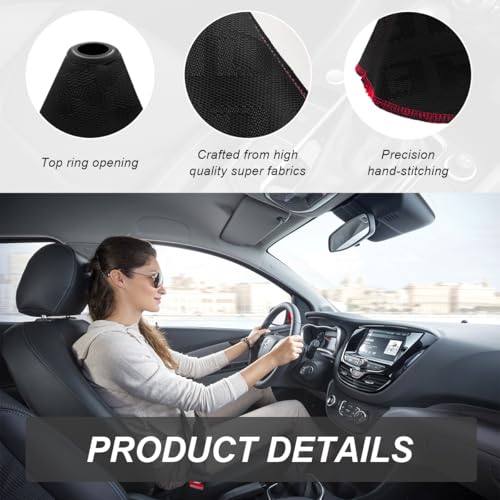 Car Shift Boot Cover, Fabric Shifter Lever Knob Boot Dustproof - Product Imagery