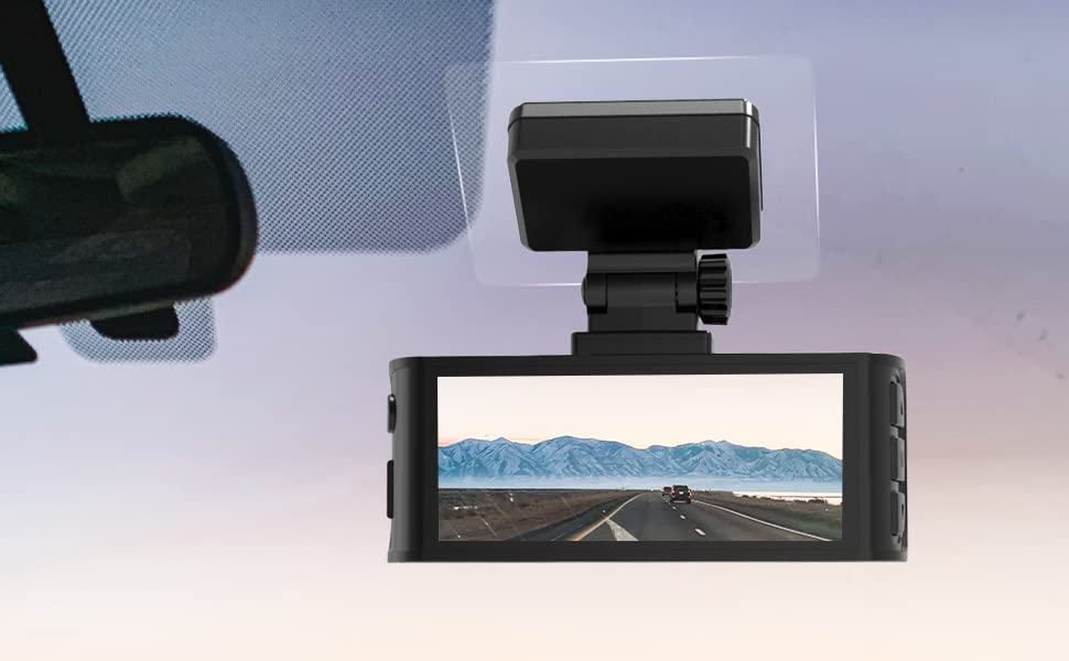REDTIGER Adhesive and Electrostatic Stickers for Dash Cam - Product Imagery