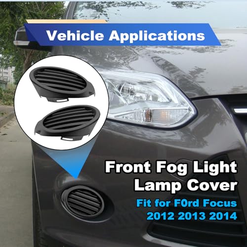 1 Pair Front Fog Light Cover Compatible with F0rd Focus 2012 - Product Imagery
