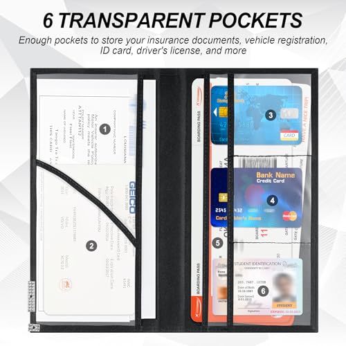 UYYE Magnetic Car Registration & Insurance Card Holder - Car - Product Imagery