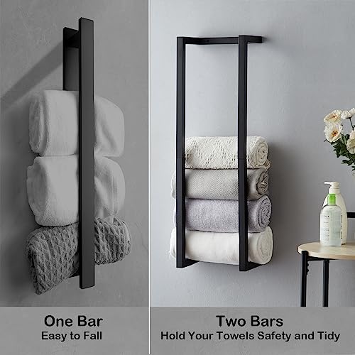Towel Rack for Rolled Towels, Towel Rack for Bathroom,Wall - Product Imagery