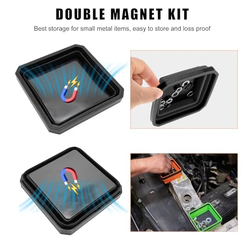 Yourkar Collapsible Magnetic Parts Tray, 4.5 Inch Foldable - Product Imagery