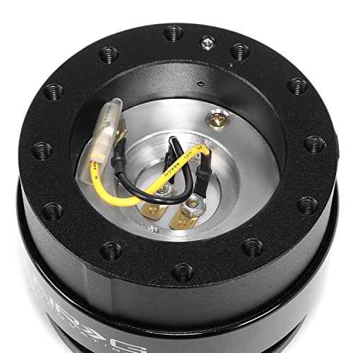 NRG Innovations Race Steering Wheel Quick Release (Black - Product Imagery