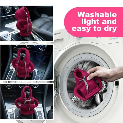 SLLAK Gear Shift Hoodie Cover, Universal Car Shift Knob Hoodie, - Product Imagery
