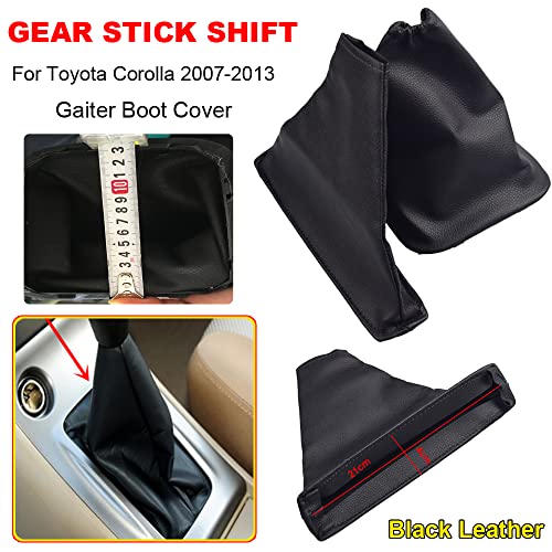 Black PU Leather Shift Lever Shift Strap Trunk Cover, Car - Product Imagery