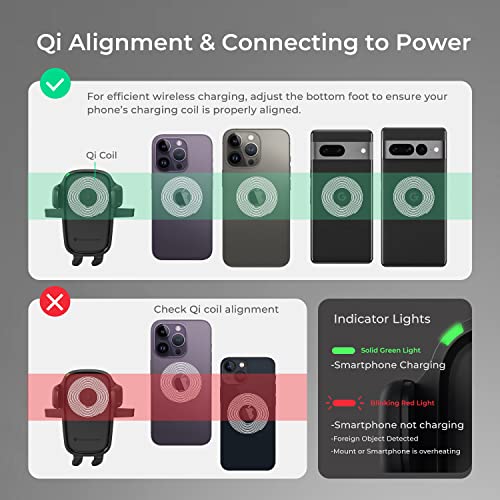 iOttie Car Charger Easy One Touch Wireless 2 Qi Charging - Product Imagery
