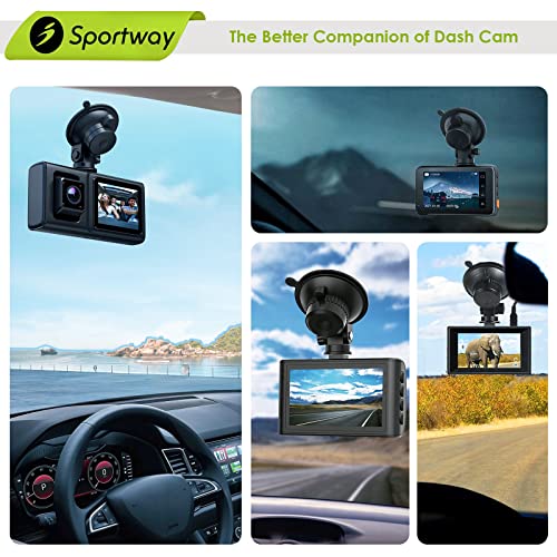 Sportway S504 Suction Cup Dash Cam Mount Holder (5th Gen) with - Product Imagery