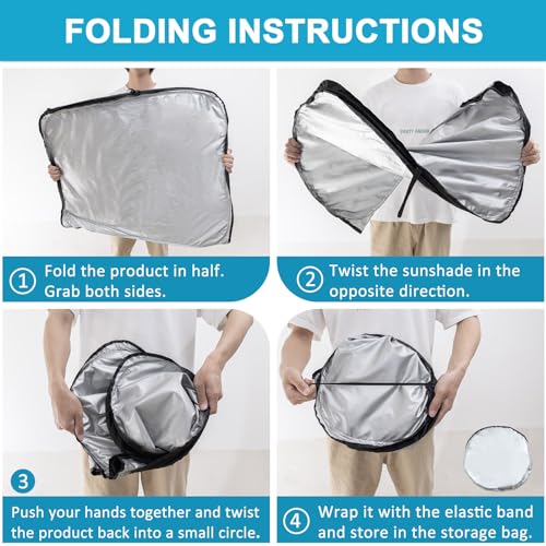 TOPINSTALL New Foldable Sunshade Compatible with 2025 2026 - Product Imagery