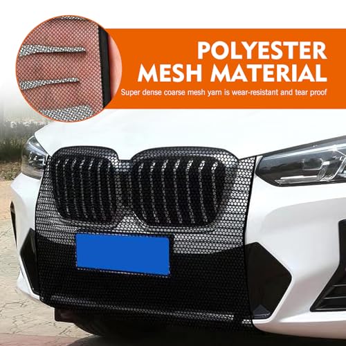 2 PCS Car Grill Mesh, Dustproof Anti-willow Radiator Protector, - Product Imagery