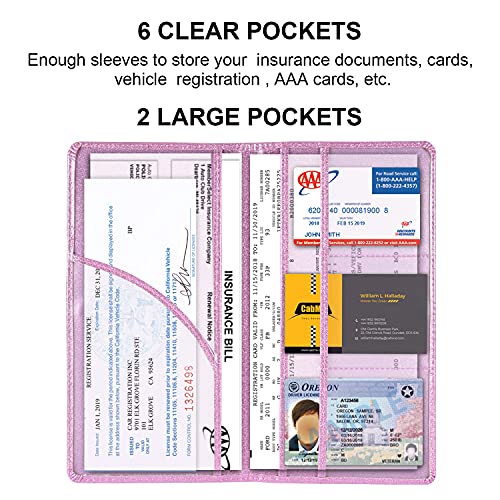 Car Registration and Insurance Holder, Glove Box Organizer, - Product Imagery