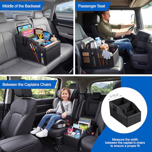 WHHMK Sturdy Leather Car Storage Support Up to 33 LB of Weight, - Product Imagery