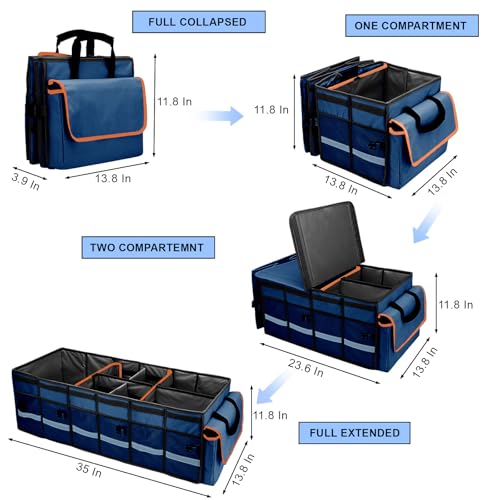 GDNasist Car Trunk Organizer and Storage with Removable - Product Imagery