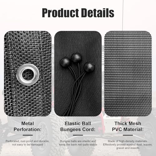 Rear Window Net for Polaris RZR PRO XP 4 / Pro R / Turbo R, US - Product Imagery