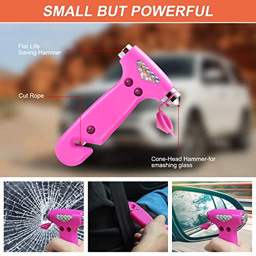 THINKWORK Pink Car Emergency Kit for Teen Girl and Lady's Gifts - Product Imagery