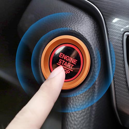 TOMALL Aluminum Engine Start Stop Push Button Cover Trim - Product Imagery