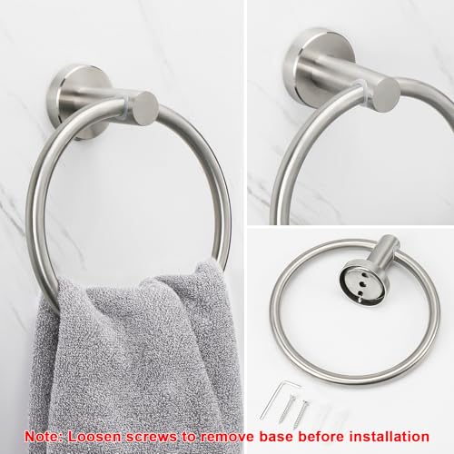 NearMoon Bath Towel Ring, Bathroom Hardware Accessories-Thicken - Product Imagery
