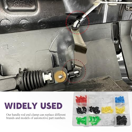 80PCS Door Lock Rod Car Clips Assortment Kit, Door Install - Product Imagery