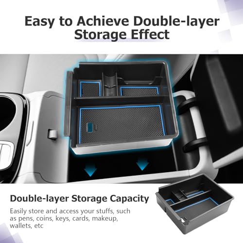 LUWU 2025 2026 Hynudai Tucson Center Console Organizer 2022-2026 - Product Imagery