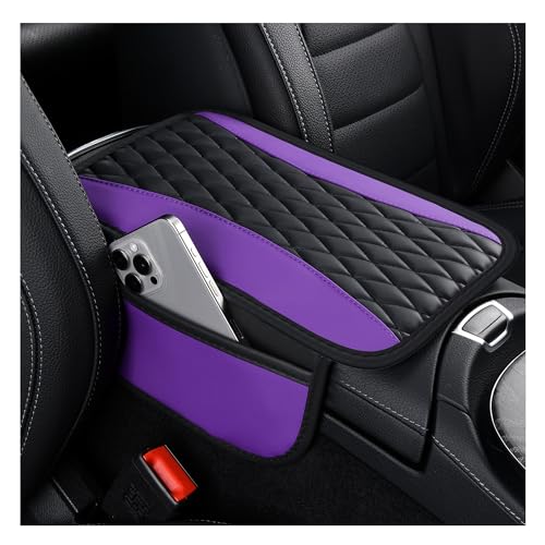 IHOTDER Patchwork Leather Center Console Covers for - Product Imagery