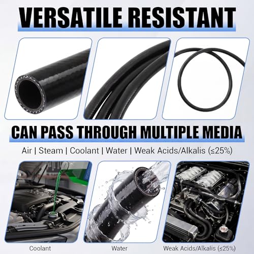 Outus 1" Id, 25ft Silicone Heater Hose,Coolant Radiator Hose, - Product Imagery