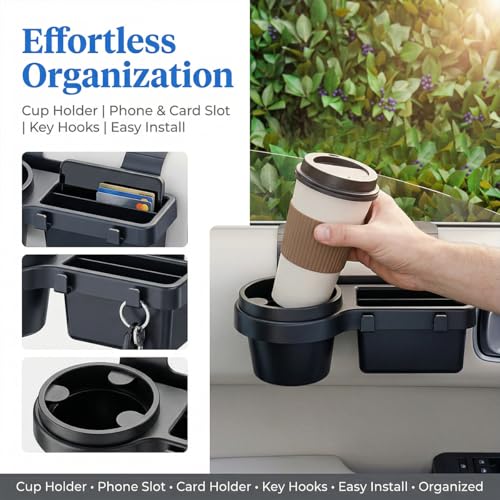 Mandark 2PCS Car Window Storage Organizer, Multifunctional - Product Imagery