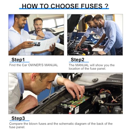 330PCS Car Fuses Assortment Kit, Upgraded Blade Fuses Automotive - Product Imagery