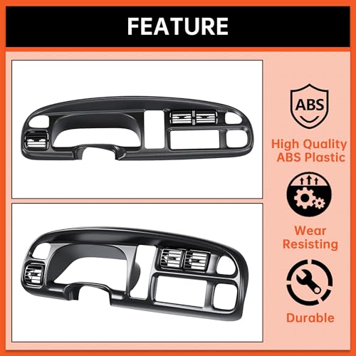 ECOTRIC Dash Board Cluster Bezel Cover Compatible with 1998-2002 - Product Imagery