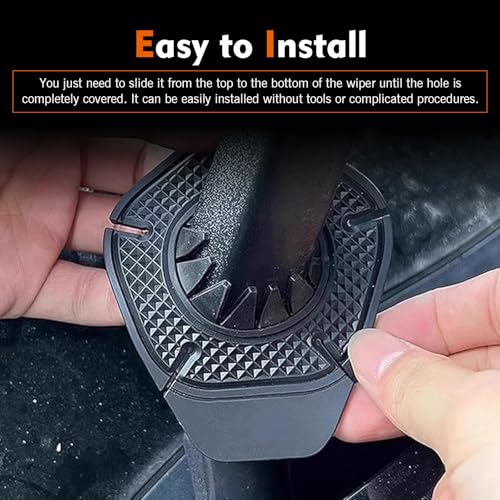 2PCS Car Wiper Arm Hole Protection Pad, Silicone Windshield - Product Imagery