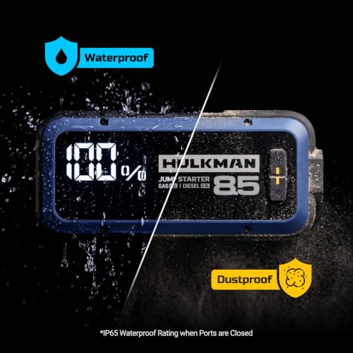 Hulkman Alpha 85 2000A Smart Battery Jumper Starter Portable for - Product Imagery