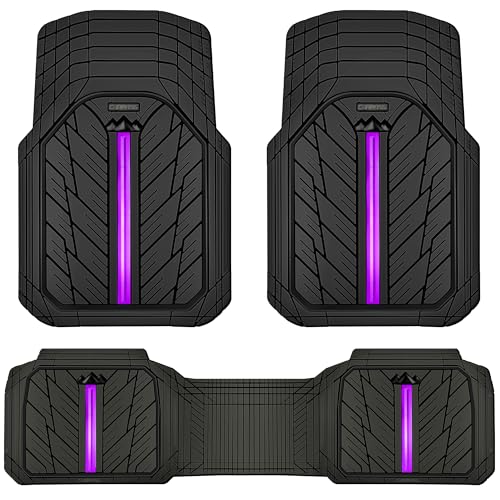 CAR PASS Rubber Floor Mats for Cars, Car Mats Full Sets - Product Imagery
