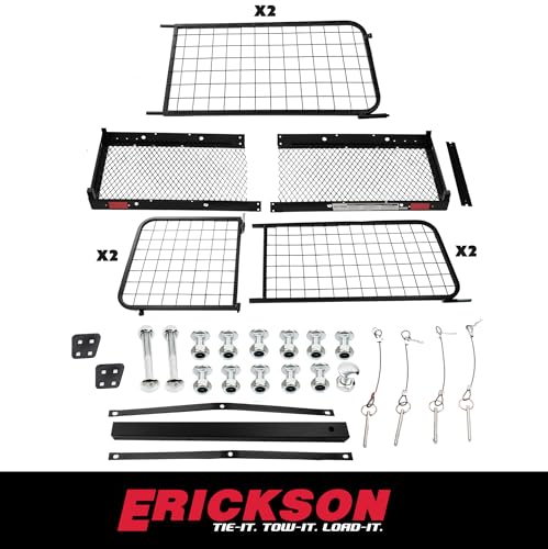 Erickson 07496 Cargo Carrier with Sides (Folding, 500 lb. Rated) - Product Imagery