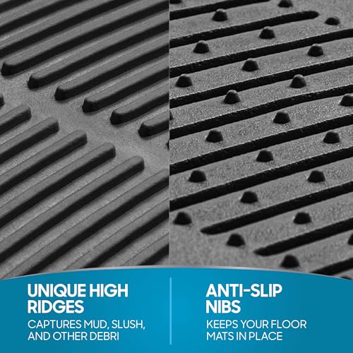 BDK ProLiner Floor Mats for Cars Trucks SUV, 4-Piece All-Weather - Product Imagery